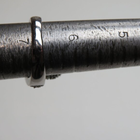 *Sterling Silver Yellow & White Diamond Ring Band - Picture 5 of 5